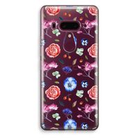 Bloemetjes: HTC U12+ Transparant Hoesje