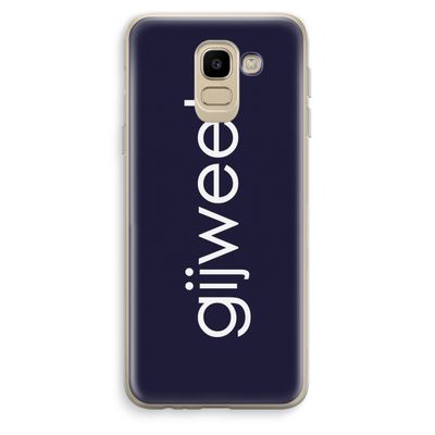 Gijweet: Samsung Galaxy J6 (2018) Transparant Hoesje