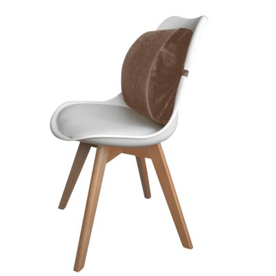 Rugkussen stoel - bruin - B33 x H10 cm - bureaustoel/autostoel