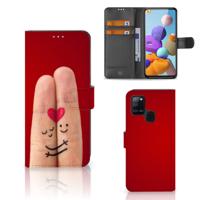Samsung Galaxy A21s | Wallet Case | met Pasjes | Liefde - Origineel Romantisch Cadeau
