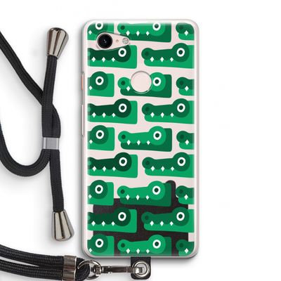 Crocs: Pixel 3 Transparant Hoesje met koord