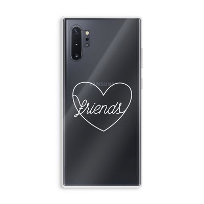 Friends heart pastel: Samsung Galaxy Note 10 Plus Transparant Hoesje