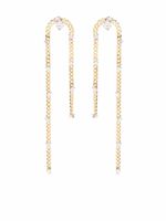 Delfina Delettrez boucles d'oreilles Unchain My Art en or 18ct ornée de diamants