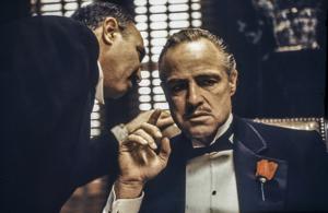 Foto Glas Art - The Godfather , 80x120, prachtig voor in de woon en of slaapkamer, inclusief ophang materiaal
