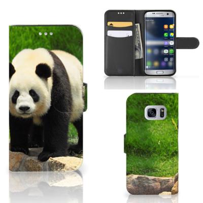 Samsung Galaxy S7 | Telefoonhoesje | Met pasjeshouder | Panda