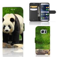 Samsung Galaxy S7 | Telefoonhoesje | Met pasjeshouder | Panda Samsung Galaxy S7 | Telefoonhoesje | Met pasjeshouder | Panda