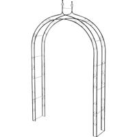 Siena Garden 732698 Rozenboog Oxford, metaal antraciet afmetingen: 150 x 36 x 250 cm.