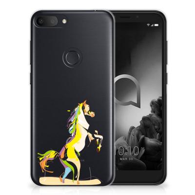 Alcatel 1S (2019) Telefoonhoesje met Naam Horse Color Alcatel 1S (2019) Telefoonhoesje met Naam Horse Color
