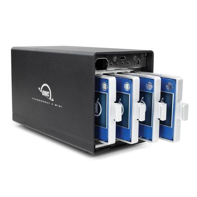 OWC ThunderBay 4 mini HDD-/SSD-behuizing Zwart 2.5"