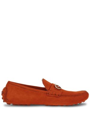 Ferragamo mocassins à ornements Gancini - Rouge