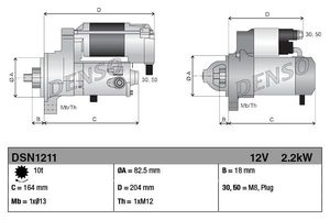 Startmotor DSN1211