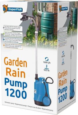 Superfish Garden Rain Pomp 1200 - Waterbesparing & Tuinonderhoud, 1200L/u, 10m Kabel