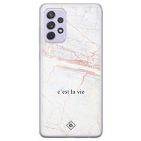 Samsung Galaxy A72 siliconen telefoonhoesje - C'est la vie