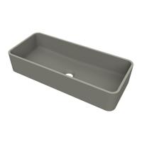 Arcqua Case Opbouw Waskom Rechthoek 60x26 Mat Beton Arcqua