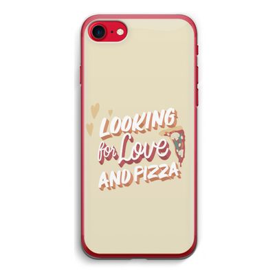 Pizza is the answer: iPhone SE 2020 Transparant Hoesje