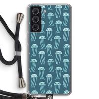Kwallie: Samsung Galaxy S21 FE Transparant Hoesje met koord Kwallie: Samsung Galaxy S21 FE Transparant Hoesje met koord