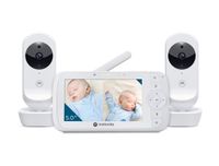 Motorola Nursery Babyfoon - Ease VM35-2 - 5-Inch Gesplitst Scherm - Wit - 2 Camera's - Nachtvisie - Ingebouwde microfoon - thumbnail