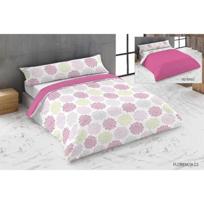 Dekbedovertrek set Hosteline FLORENCIA Roze Bed van 180 3 Onderdelen