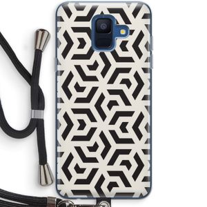 Crazy pattern: Samsung Galaxy A6 (2018) Transparant Hoesje met koord