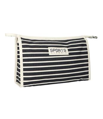 Traveller Toilettas stripe blauw sports classic 30x20cm