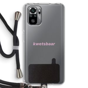 kwetsbaar: Xiaomi Redmi Note 10S Transparant Hoesje met koord