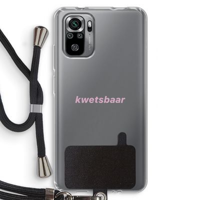 kwetsbaar: Xiaomi Redmi Note 10S Transparant Hoesje met koord