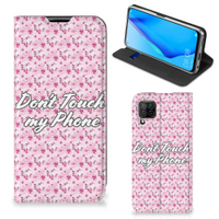 Huawei P40 Lite Design Case Flowers Pink DTMP - thumbnail