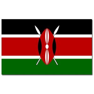 Vlag Kenia - 2x - 90 x 150 cm - Keniaanse Vlag - Kenya