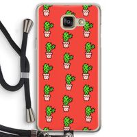 Mini cactus: Samsung Galaxy A5 (2016) Transparant Hoesje met koord