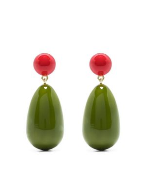 Eshvi boucles d'oreilles pendantes - Vert