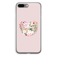GRL PWR Flower: iPhone 8 Plus Transparant Hoesje