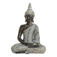 Boeddha van poly, B23 x D13 x H33 cm