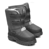 Playshoes snowboots klittenband uni grijs Maat - thumbnail