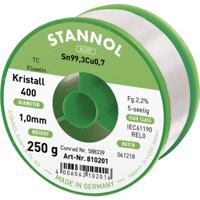 Stannol Ecology TC Soldeertin, loodvrij Spoel Sn99,3Cu0,7 REL0 250 g 1 mm - thumbnail