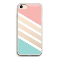 Strepen pastel: iPhone 7 Transparant Hoesje