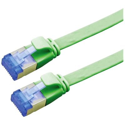 VALUE FTP patchkabel, Cat.6A (Class EA), extra plat, groen, 3 m
