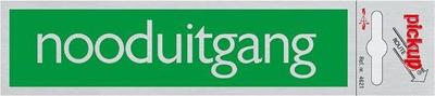 Route Alulook 165 x 44 mm Sticker nooduitgang groen - Pickup