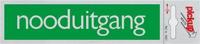 Route Alulook 165 x 44 mm Sticker nooduitgang groen - Pickup Route Alulook 165 x 44 mm Sticker nooduitgang groen - Pickup