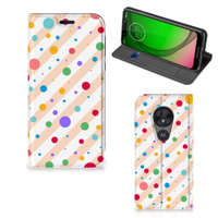 Motorola Moto G7 Play Hoesje met Magneet Dots