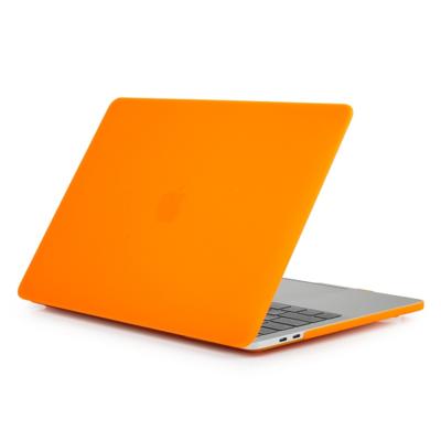 Laptop Frosted stijl PC beschermende case voor MacBook Pro 13 3 inch A1989 (2018) (oranje)