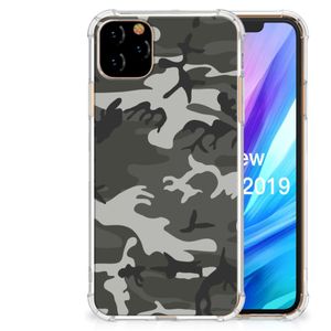 Apple iPhone 11 Pro Max Doorzichtige Silicone Hoesje Army Light