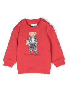 POLO RALPH LAUREN KIDS sweat Polo Bear à col ras du cou - Rouge