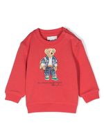 Ralph Lauren Kids sweat Polo Bear à col ras du cou - Rouge