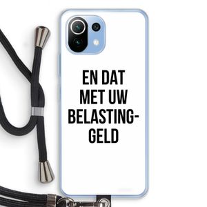 Belastinggeld: Xiaomi Mi 11 Lite Transparant Hoesje met koord