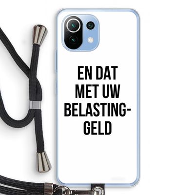 Belastinggeld: Xiaomi Mi 11 Lite Transparant Hoesje met koord