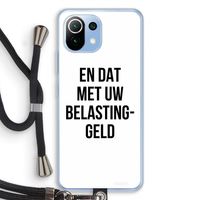 Belastinggeld: Xiaomi Mi 11 Lite Transparant Hoesje met koord Belastinggeld: Xiaomi Mi 11 Lite Transparant Hoesje met koord