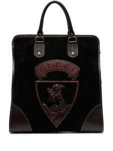 Gucci Pre-Owned sac cabas à broderies - Noir