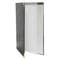 Wijnkaart Securit 4 x 2 tassen zwart