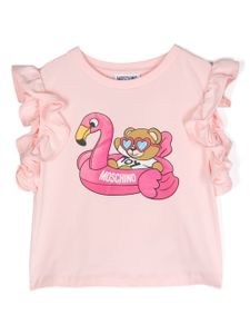 Moschino Kids t-shirt imprimé - Rose