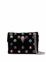 Kurt Geiger London mini sac Kensington en velours - Noir